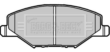 BORG & BECK Bremžu uzliku kompl., Disku bremzes BBP2380